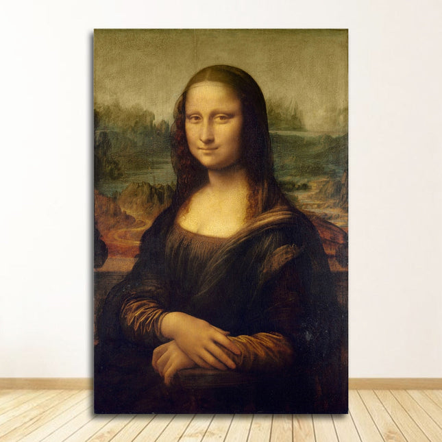 ChandelierDecor - Smile Of Mona Lisa Canvas Wall Art