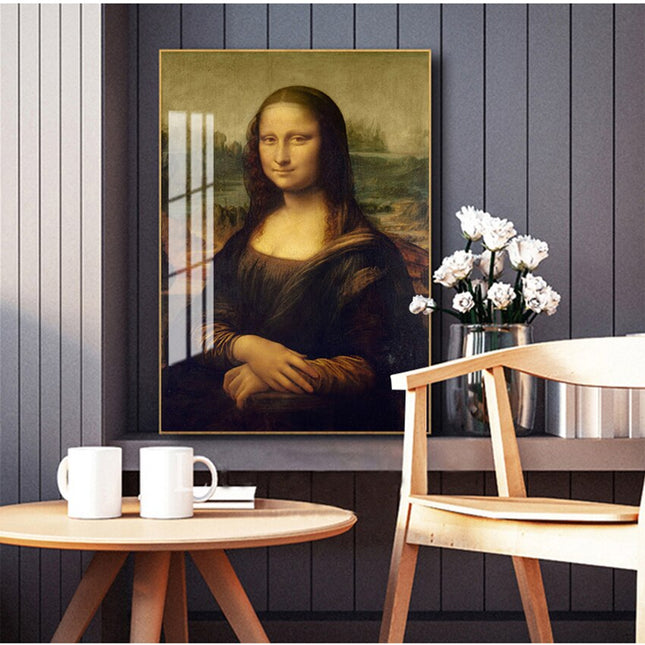 ChandelierDecor - Smile Of Mona Lisa Canvas Wall Art