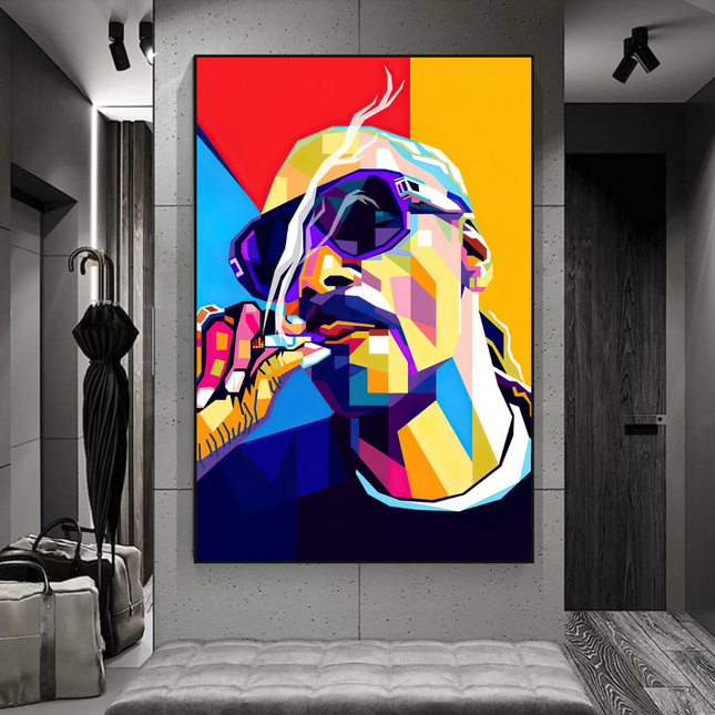 ChandelierDecor - Snoop Famous Singer HipHop Canvas Wall Art