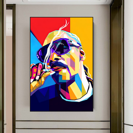 ChandelierDecor - Snoop Famous Singer HipHop Canvas Wall Art