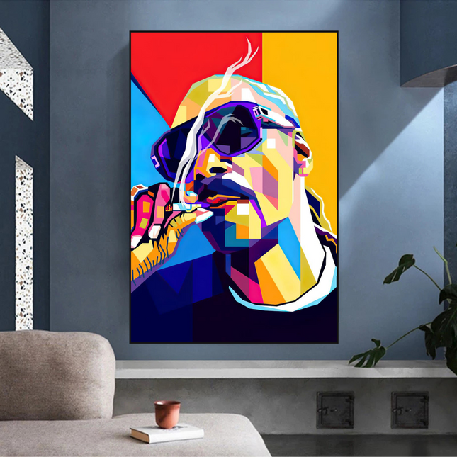 ChandelierDecor - Snoop Famous Singer HipHop Canvas Wall Art