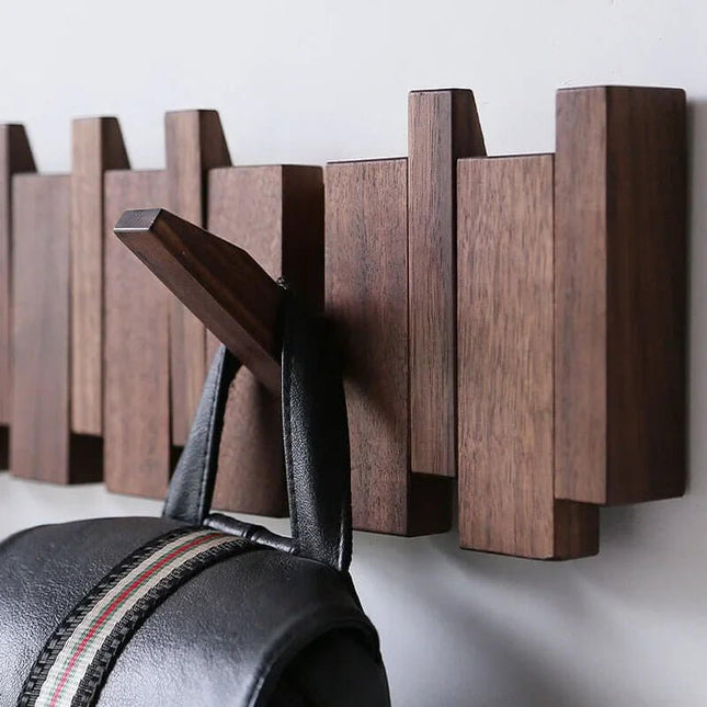 ChandelierDecor - Solid Wood Clothes Hanging Wall Mounted Rack