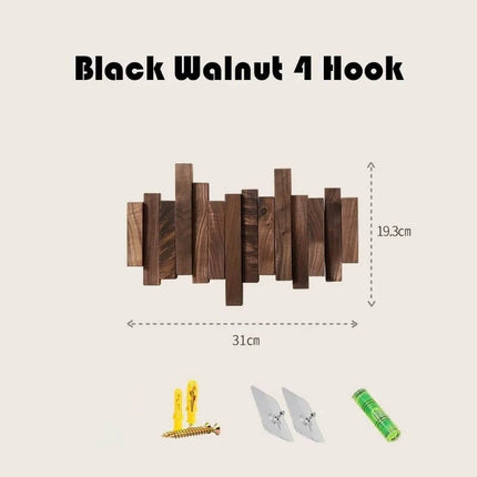 ChandelierDecor - Solid Wood Clothes Hanging Wall Mounted Rack