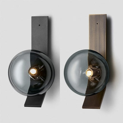 ChandelierDecor - Soot Glass Bedroom Bedside Wall Lamps