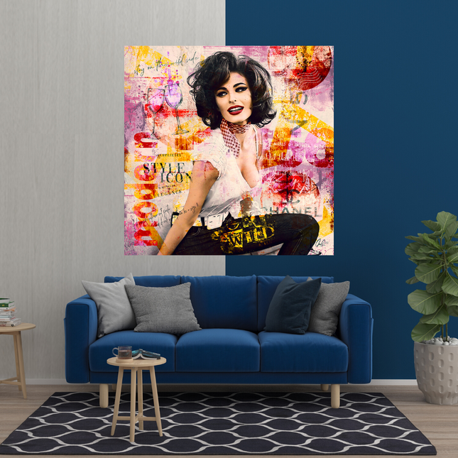 ChandelierDecor - Sophia Loren "Get Wild" Canvas Wall Hanging Art