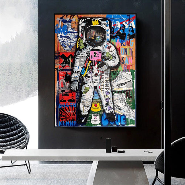ChandelierDecor - Spaceman Luxe Canvas Wall Art