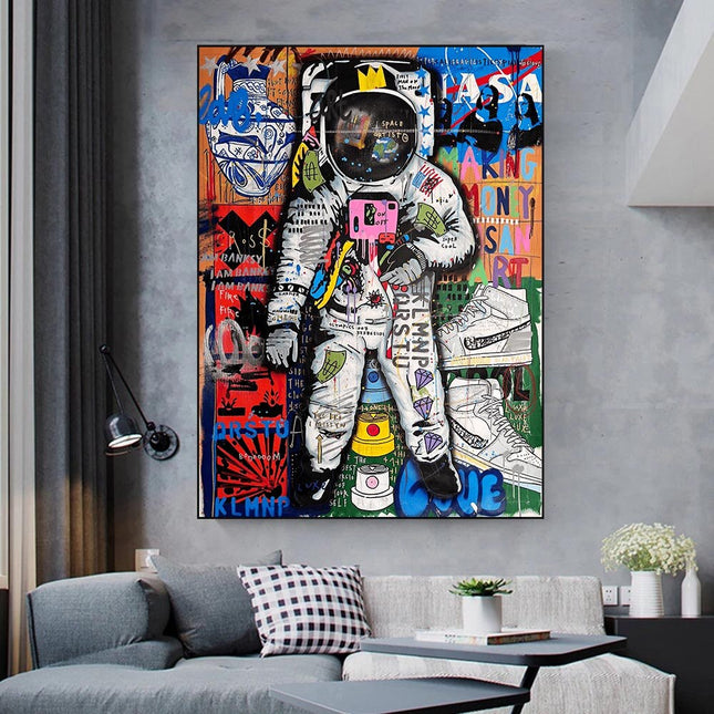 ChandelierDecor - Spaceman Luxe Canvas Wall Art