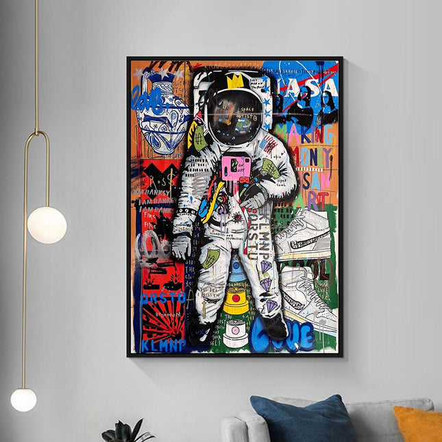 ChandelierDecor - Spaceman Luxe Canvas Wall Art