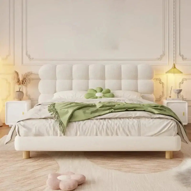ChandelierDecor-Square Puff Bed Frame