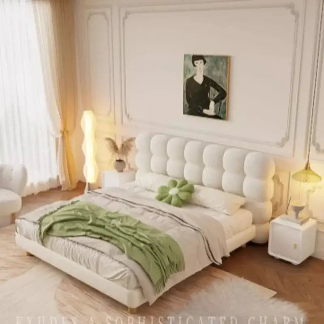 ChandelierDecor-Square Puff Bed Frame