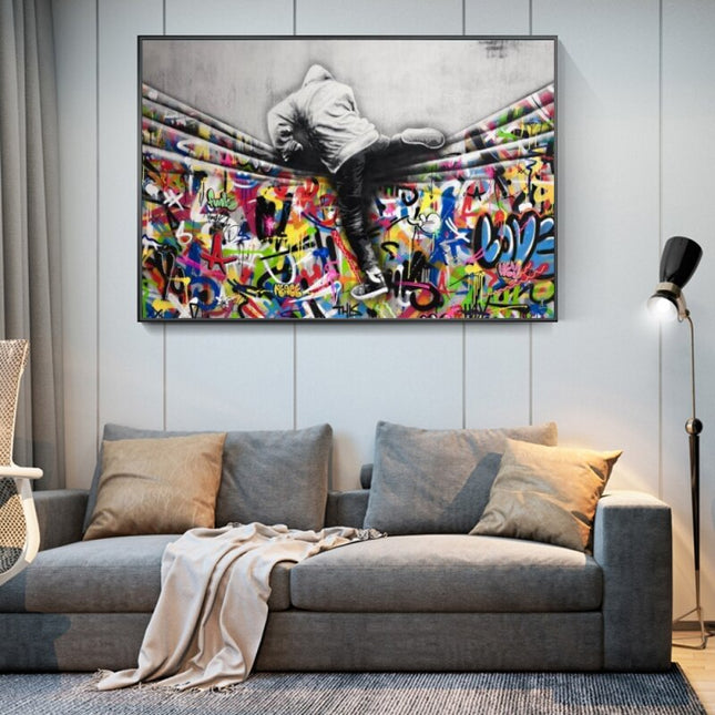 ChandelierDecor - Street Art Canvas Posters - Modern Graffiti Prints for Home Decor