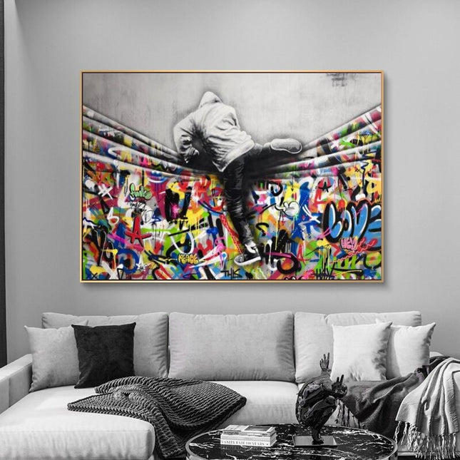 ChandelierDecor - Street Art Canvas Posters - Modern Graffiti Prints for Home Decor