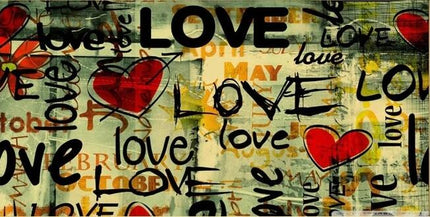 ChandelierDecor - Street Art of Love Canvas Wall Art