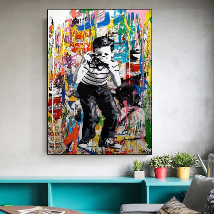 ChandelierDecor - Street Graffiti Wall Art Pop Follow Your Dreams Canvas Wall Art