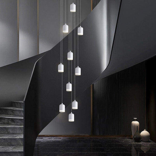 ChandelierDecor - Swirl Staircase Chandelier: Elegant Lighting Solutions