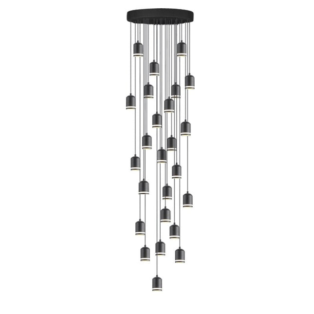 ChandelierDecor - Swirl Staircase Chandelier: Elegant Lighting Solutions