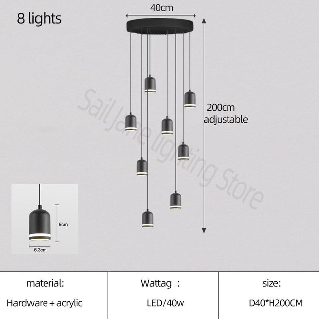 ChandelierDecor - Swirl Staircase Chandelier: Elegant Lighting Solutions