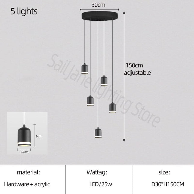 ChandelierDecor - Swirl Staircase Chandelier: Elegant Lighting Solutions