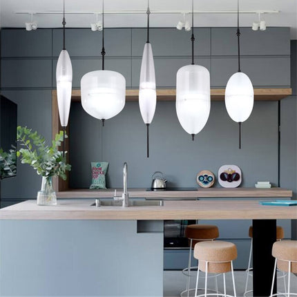 ChandelierDecor - Tear Drops Style Glass Pendant Lights for Living Room
