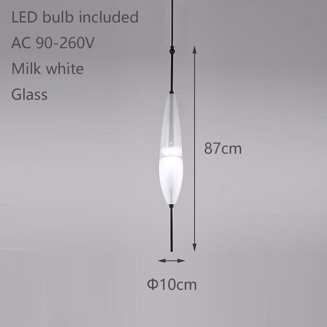 ChandelierDecor - Tear Drops Style Glass Pendant Lights for Living Room
