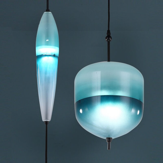 ChandelierDecor - Tear Drops Style Glass Pendant Lights for Living Room