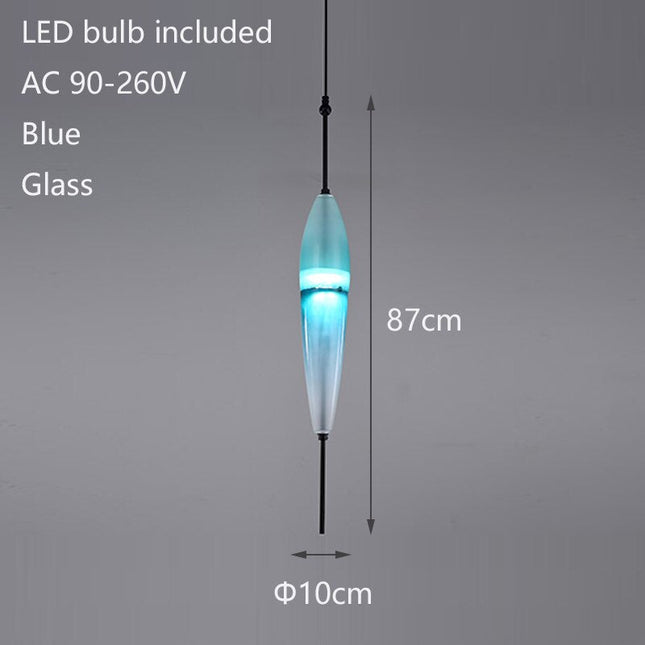ChandelierDecor - Tear Drops Style Glass Pendant Lights for Living Room