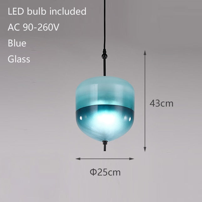 ChandelierDecor - Tear Drops Style Glass Pendant Lights for Living Room