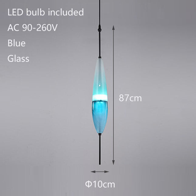 ChandelierDecor - Tear Drops Style Glass Pendant Lights for Living Room