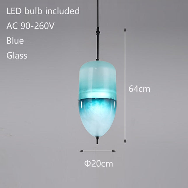 ChandelierDecor - Tear Drops Style Glass Pendant Lights for Living Room