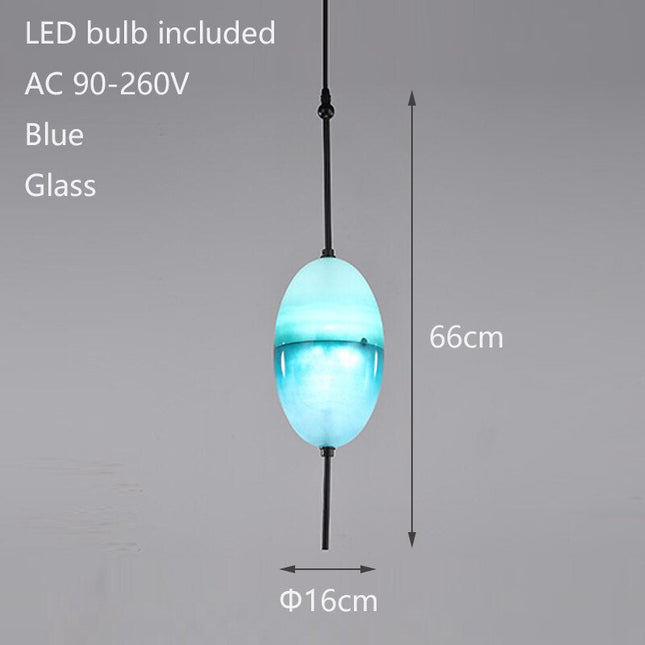 ChandelierDecor - Tear Drops Style Glass Pendant Lights for Living Room
