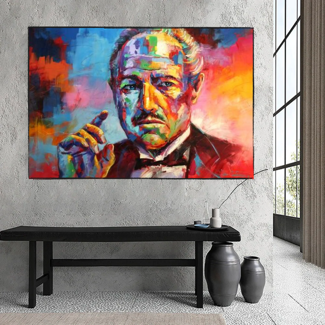ChandelierDecor - The Godfather Canvas Poster Wall Hanging - Stylish Wall Art Gift