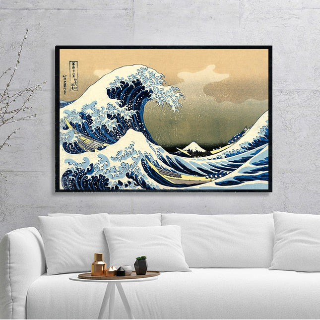 ChandelierDecor - The Great Wave of Kanagawa Japanese Art Canvas Wall Art