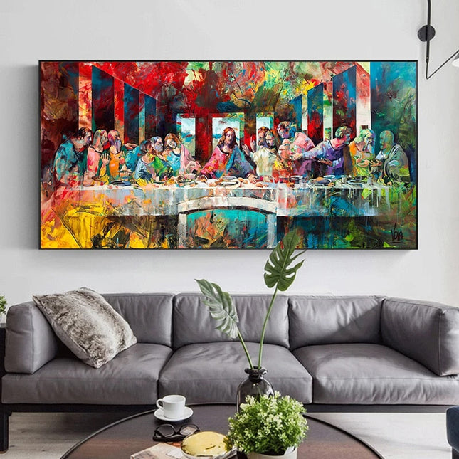 ChandelierDecor - The Last Supper By Da Vinci Canvas Wall Art