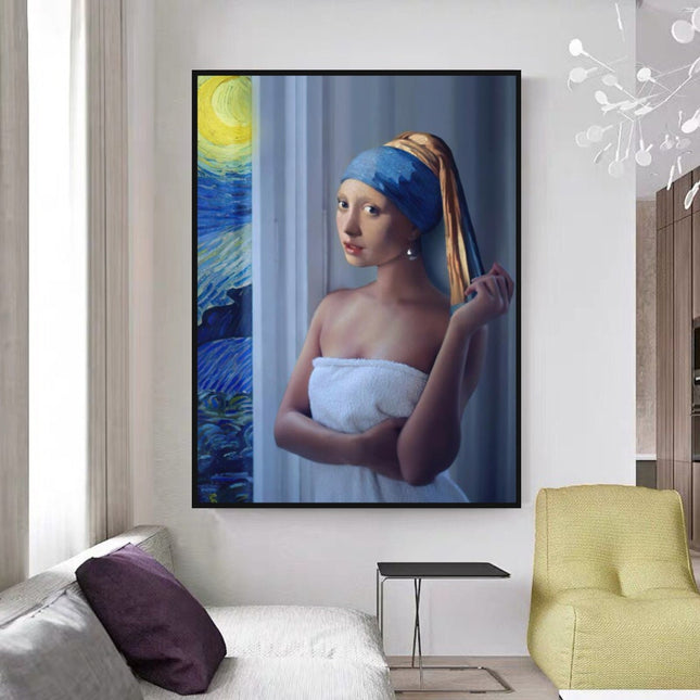 ChandelierDecor - The Milkmaid Unique Canvas Wall Art