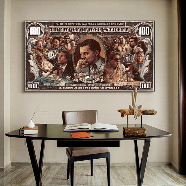 ChandelierDecor - The Wolf of Wall Street Leonardo Dicaprio Canvas Wall Art