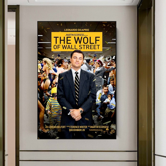 ChandelierDecor - The Wolf of Wall Street Leonardo Dicaprio Canvas Wall Art