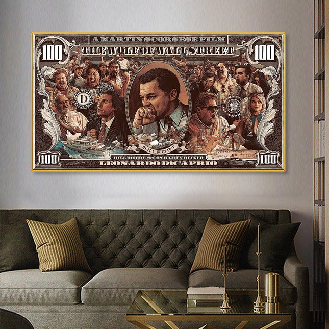 ChandelierDecor - The Wolf of Wall Street Leonardo Dicaprio Canvas Wall Art