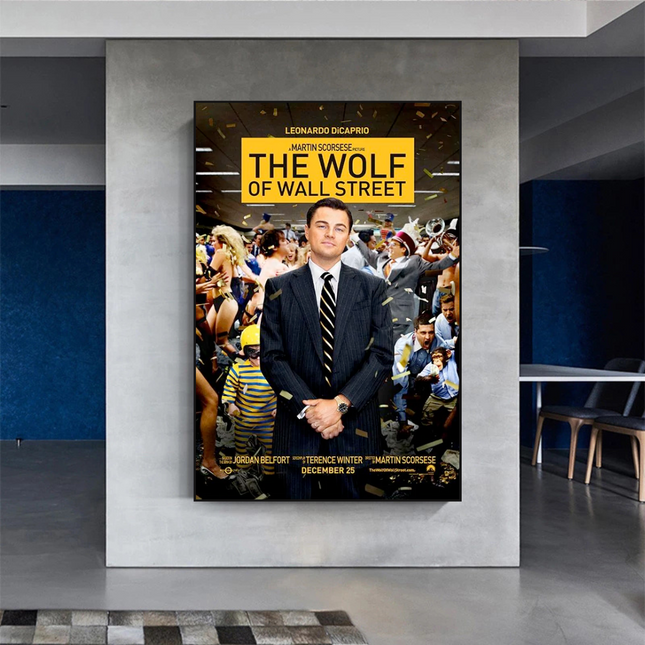 ChandelierDecor - The Wolf of Wall Street Leonardo Dicaprio Canvas Wall Art