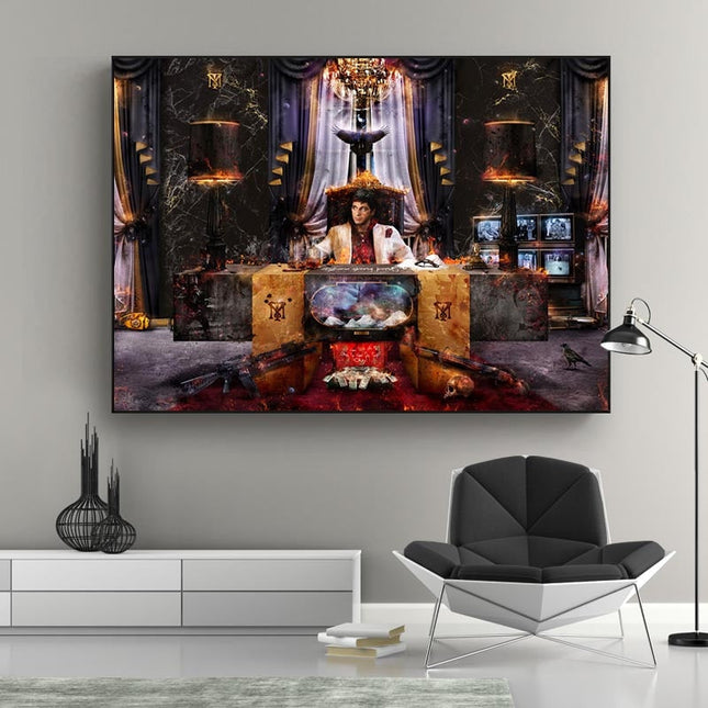 ChandelierDecor - The World Is Yours Wall Art: Scarface Unique Art Designs