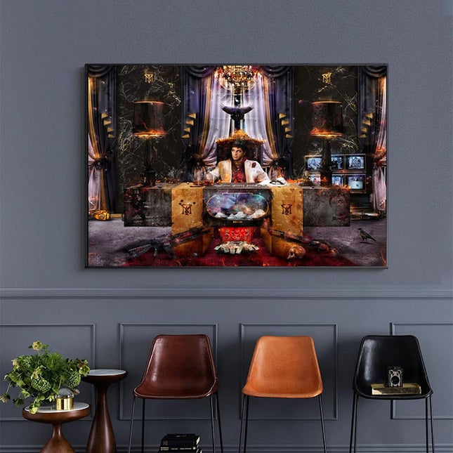 ChandelierDecor - The World Is Yours Wall Art: Scarface Unique Art Designs