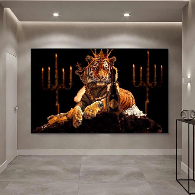 ChandelierDecor - Tiger King Canvas Wall Art