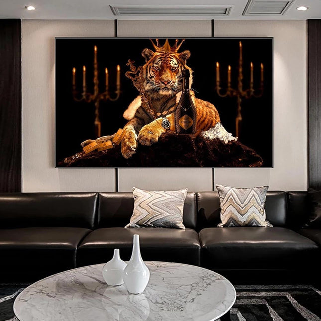 ChandelierDecor - Tiger King Canvas Wall Art
