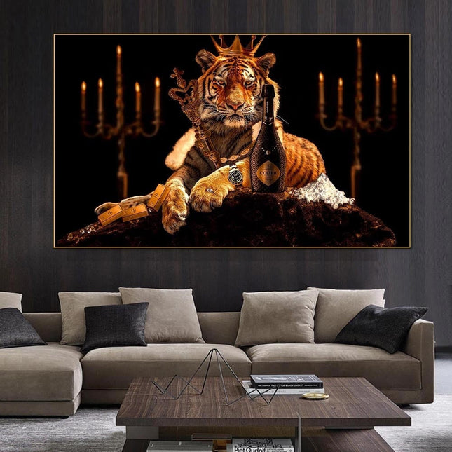 ChandelierDecor - Tiger King Canvas Wall Art