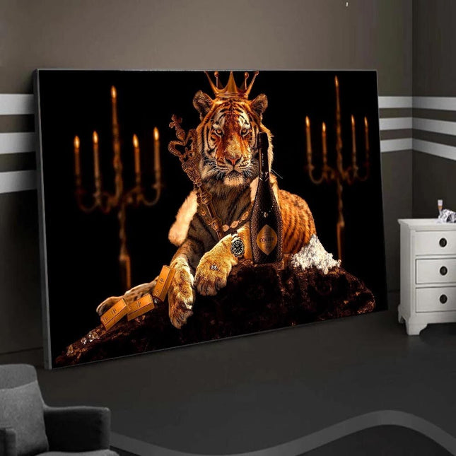 ChandelierDecor - Tiger King Canvas Wall Art