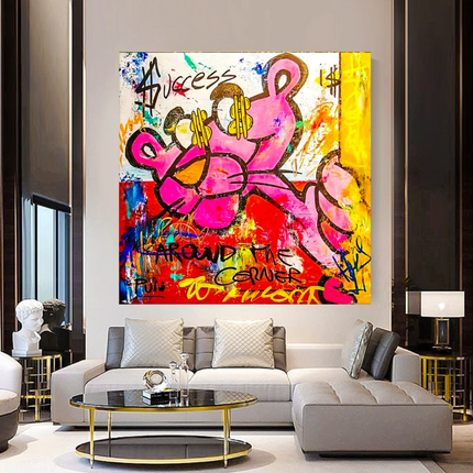 ChandelierDecor - Timeless and Vibrant - Pink Panther Poster Print