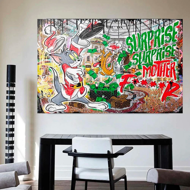 ChandelierDecor - Tom and Jerry Canvas Wall Art