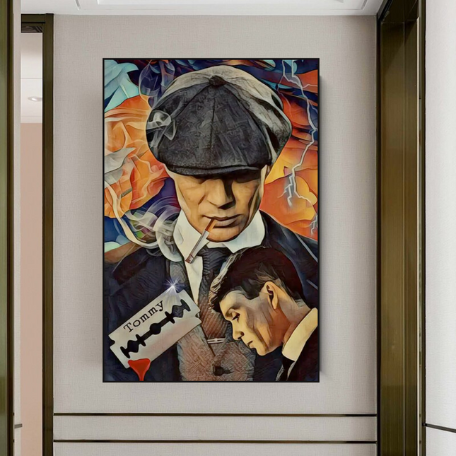 ChandelierDecor - Tommy Shelby Peaky Blinders Drama Canvas Wall Art Poster