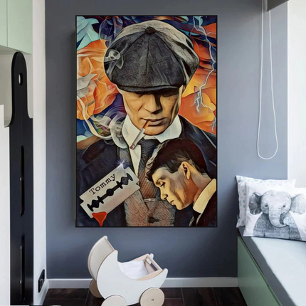 ChandelierDecor - Tommy Shelby Peaky Blinders Drama Canvas Wall Art Poster