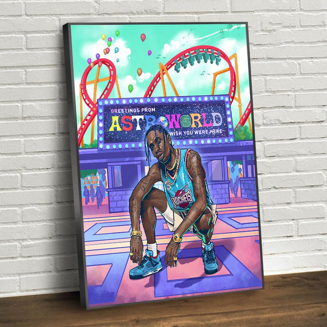 ChandelierDecor - Travis Scott Canvas Art - Pop Street Art - Modern Home Decor