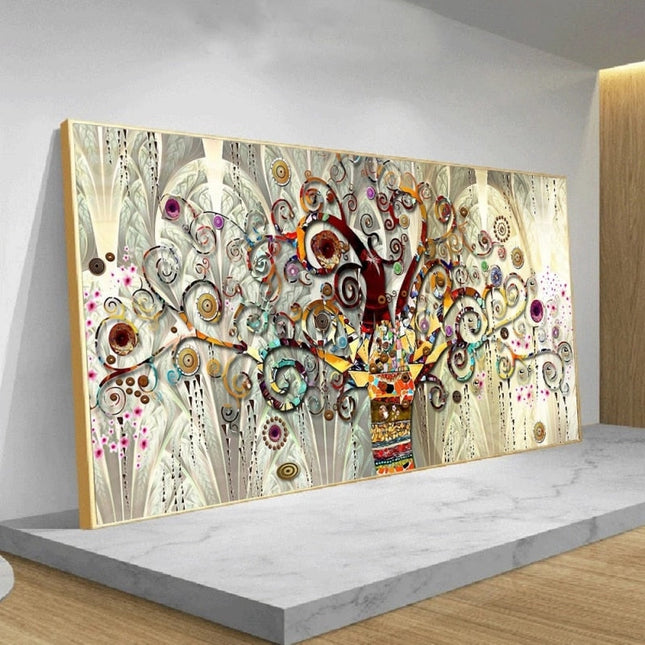 ChandelierDecor - Tree of Life By Gustav Klimt Canvas Wall Art